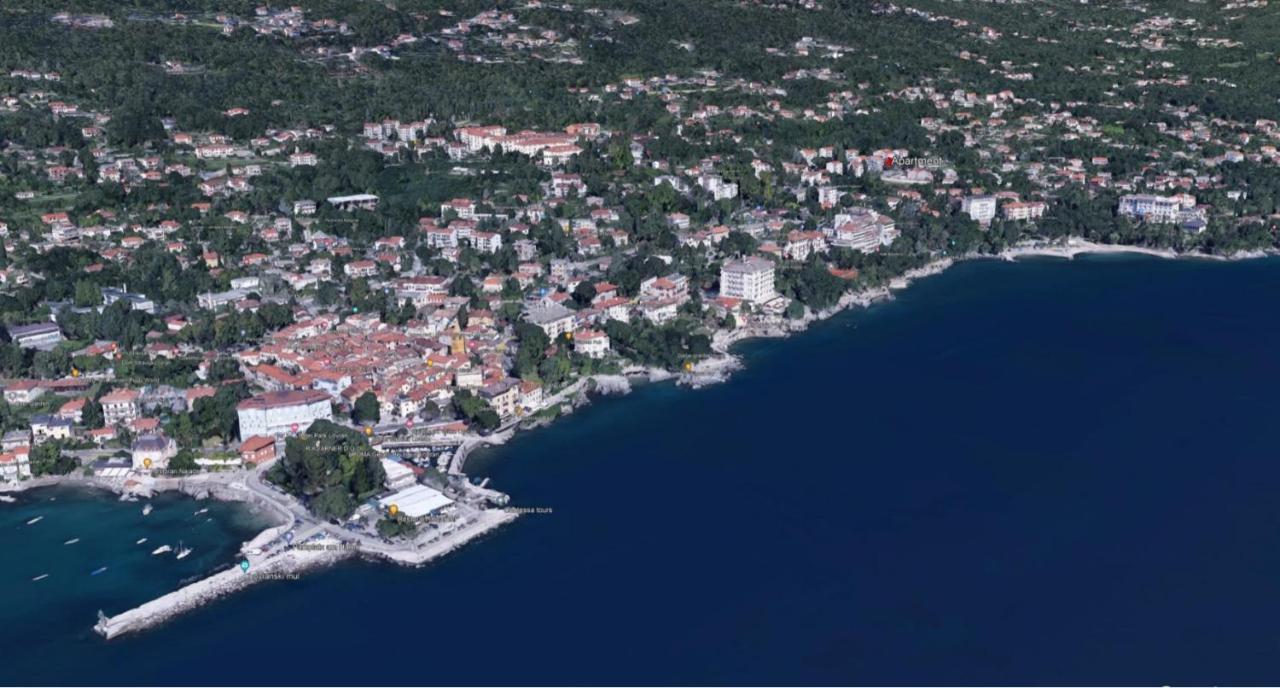 Apartment With Direct Sea View, Free Parking And Close To Beaches And Promenade Lovran Exterior photo